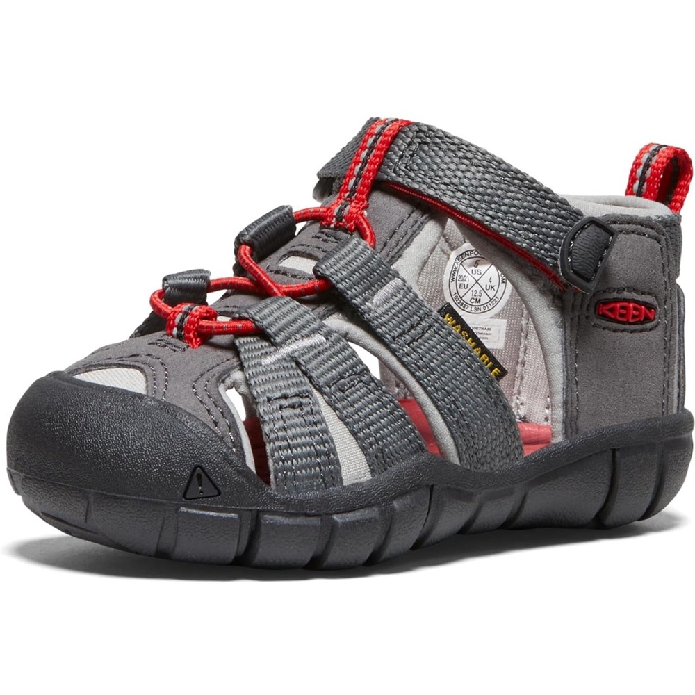 KEEN Kids' Seacamp II CNX Closed Toe Sandal - Magnet/Drizzle - 5 Baby/Toddler